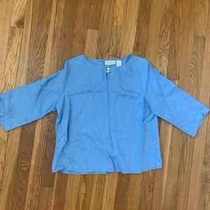 Liz Claiborne 100% linen top